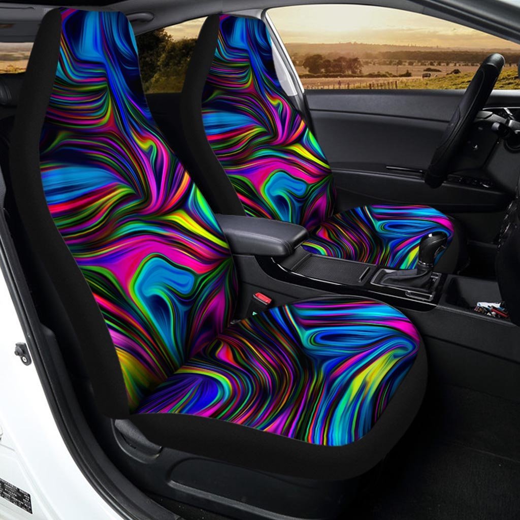 Abstract Psychedelic Car Seat Covers-grizzshop