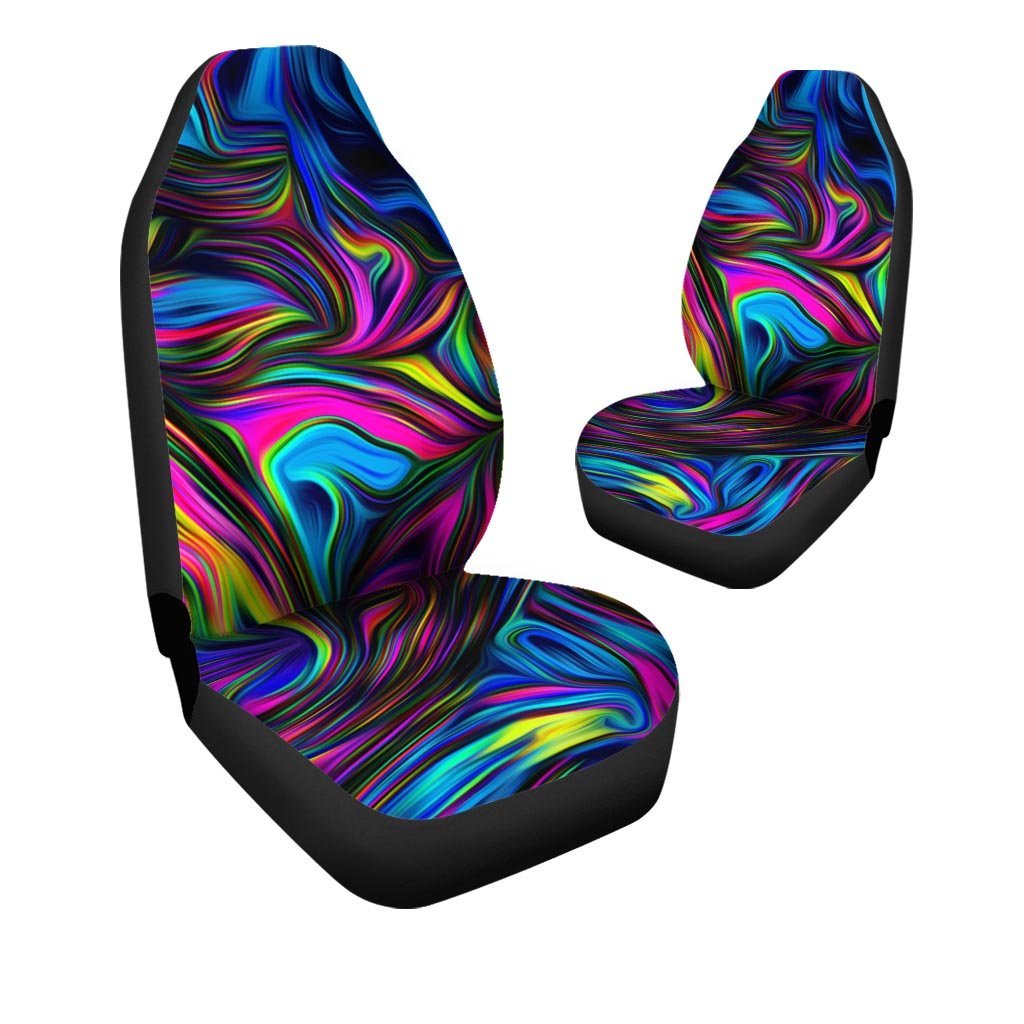 Abstract Psychedelic Car Seat Covers-grizzshop