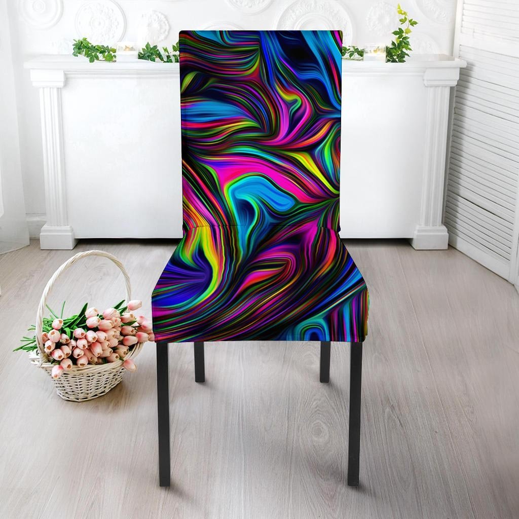 Abstract Psychedelic Chair Cover-grizzshop