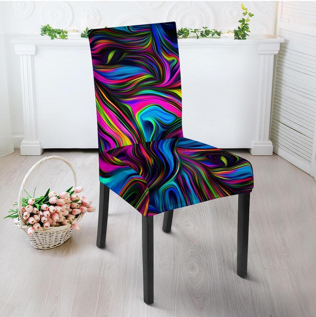 Abstract Psychedelic Chair Cover-grizzshop