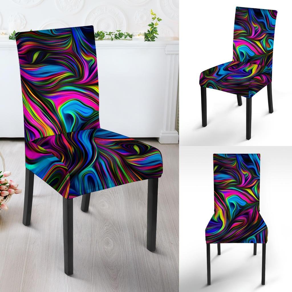 Abstract Psychedelic Chair Cover-grizzshop