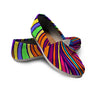 Abstract Psychedelic Colorful Wave Canvas Shoes-grizzshop
