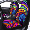 Abstract Psychedelic Colorful Wave Car Seat Covers-grizzshop