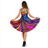 Abstract Psychedelic Colorful Wave Dress-grizzshop
