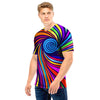 Abstract Psychedelic Colorful Wave Men T Shirt-grizzshop