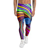 Abstract Psychedelic Colorful Wave Men's Leggings-grizzshop