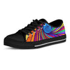Abstract Psychedelic Colorful Wave Men's Low Top Shoes-grizzshop