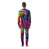 Abstract Psychedelic Colorful Wave Men's Pajamas-grizzshop