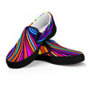 Abstract Psychedelic Colorful Wave Men's Slip On Sneakers-grizzshop