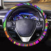 Abstract Psychedelic Colorful Wave Steering Wheel Cover-grizzshop
