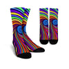 Abstract Psychedelic Colorful Wave Unisex Socks-grizzshop