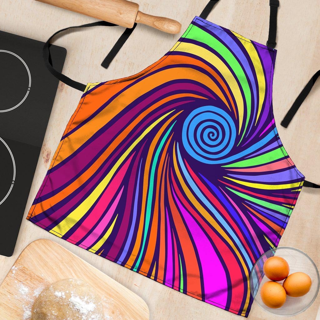 Abstract Psychedelic Colorful Wave Women's Apron-grizzshop