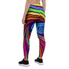 Abstract Psychedelic Colorful Wave Women's Leggings-grizzshop
