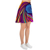 Abstract Psychedelic Colorful Wave Women's Skirt-grizzshop