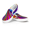 Abstract Psychedelic Colorful Wave Women's Slip On Sneakers-grizzshop