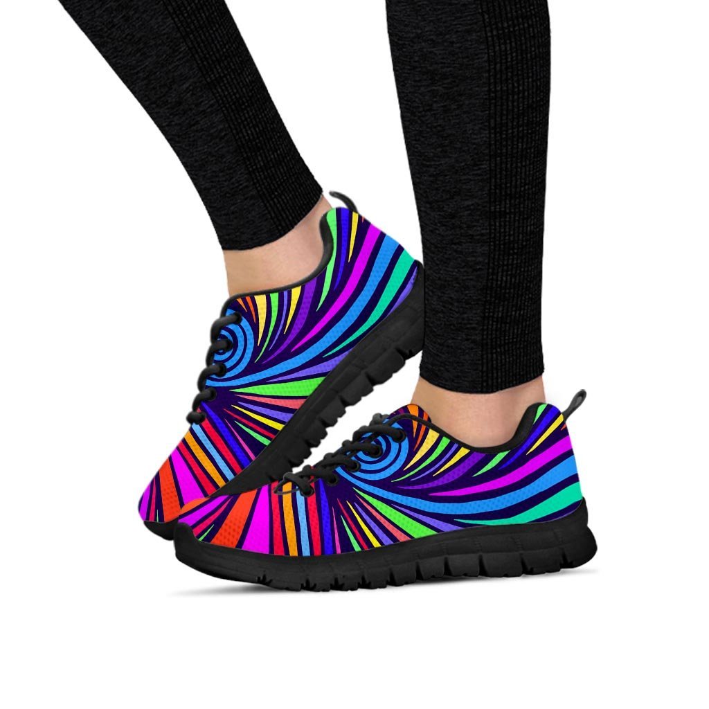 Abstract Psychedelic Colorful Wave Women's Sneakers-grizzshop