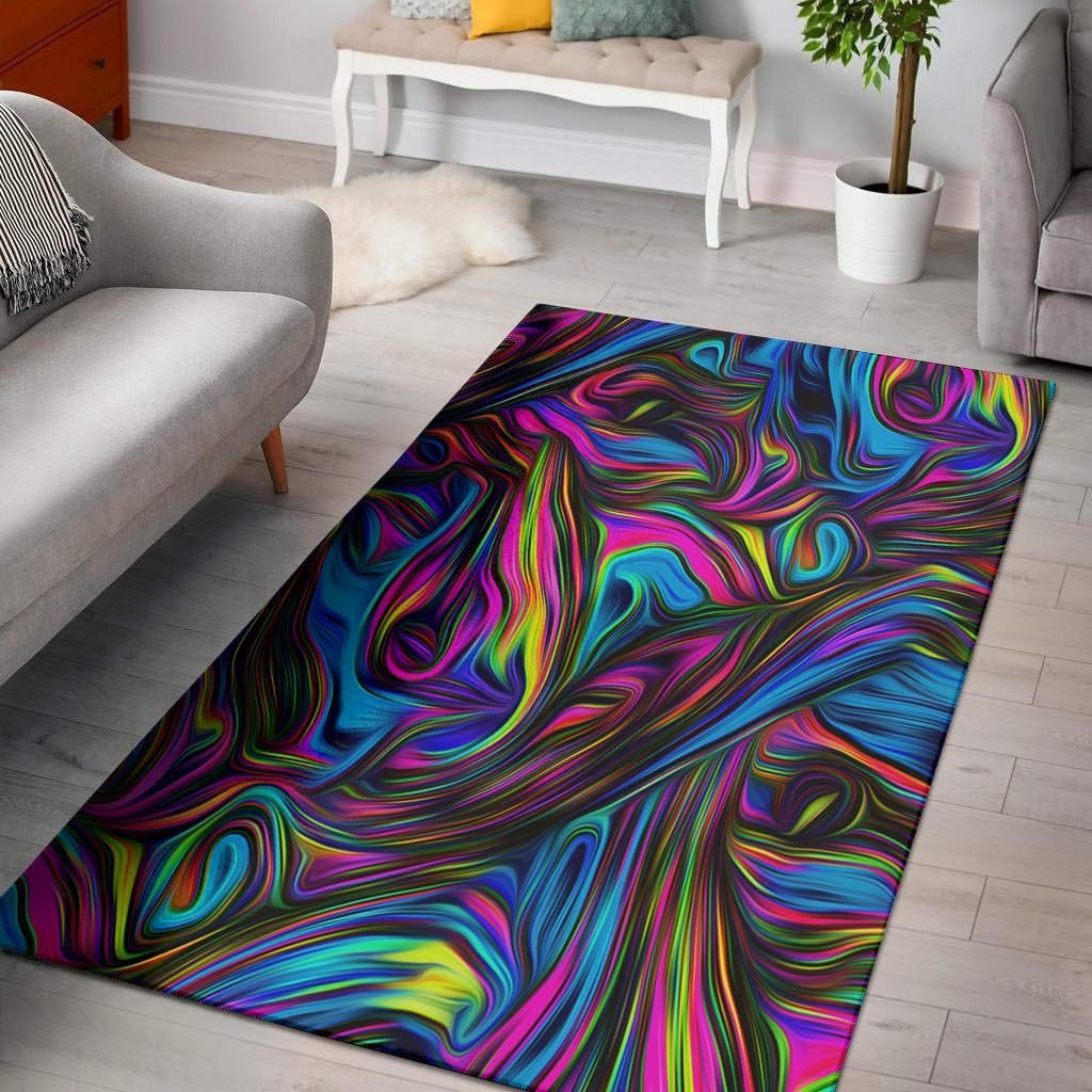 Abstract Psychedelic Floor Mat-grizzshop