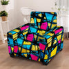 Abstract Psychedelic Graffiti Armchair Cover-grizzshop