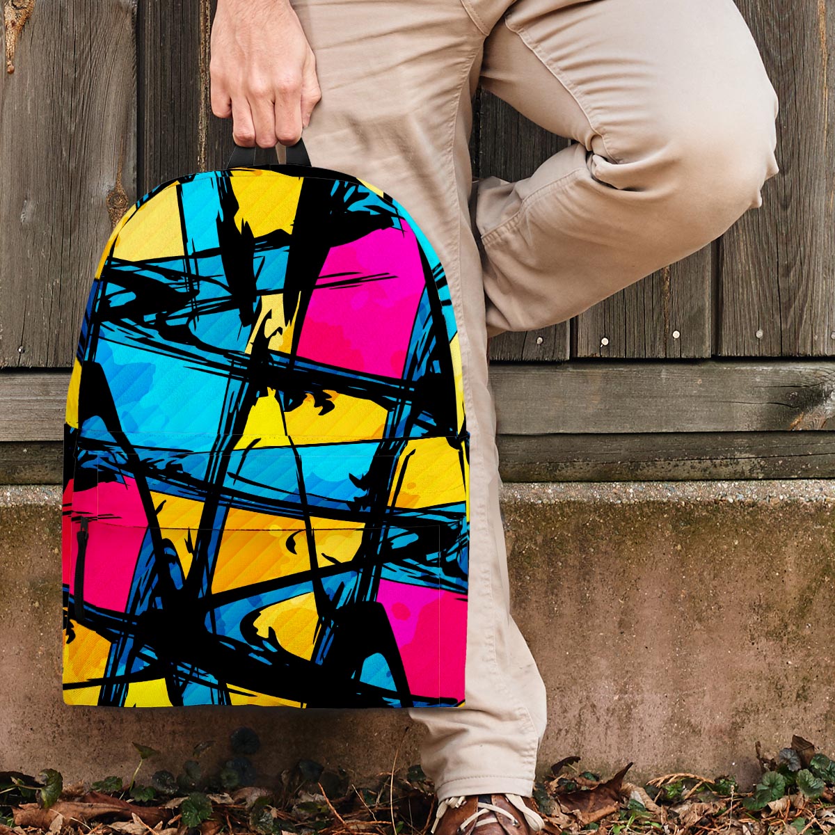 Abstract Psychedelic Graffiti Backpack-grizzshop