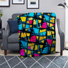 Abstract Psychedelic Graffiti Blanket-grizzshop
