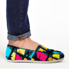 Abstract Psychedelic Graffiti Canvas Shoes-grizzshop