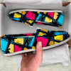 Abstract Psychedelic Graffiti Canvas Shoes-grizzshop