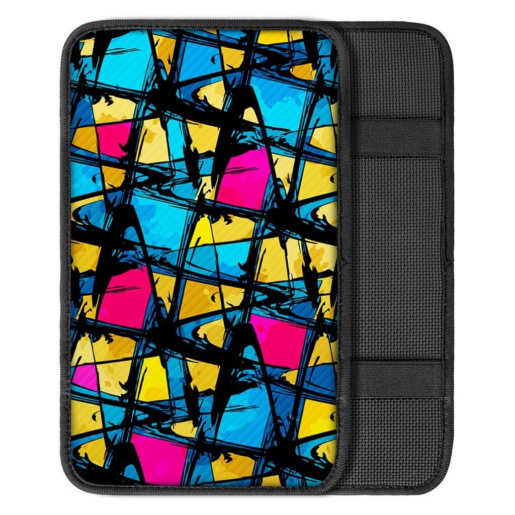 Abstract Psychedelic Graffiti Car Console Cover-grizzshop