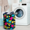 Abstract Psychedelic Graffiti Laundry Basket-grizzshop