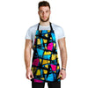 Abstract Psychedelic Graffiti Men's Apron-grizzshop