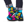 Abstract Psychedelic Graffiti Men's Boots-grizzshop