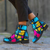 Abstract Psychedelic Graffiti Men's Boots-grizzshop