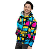 Abstract Psychedelic Graffiti Men's Hoodie-grizzshop