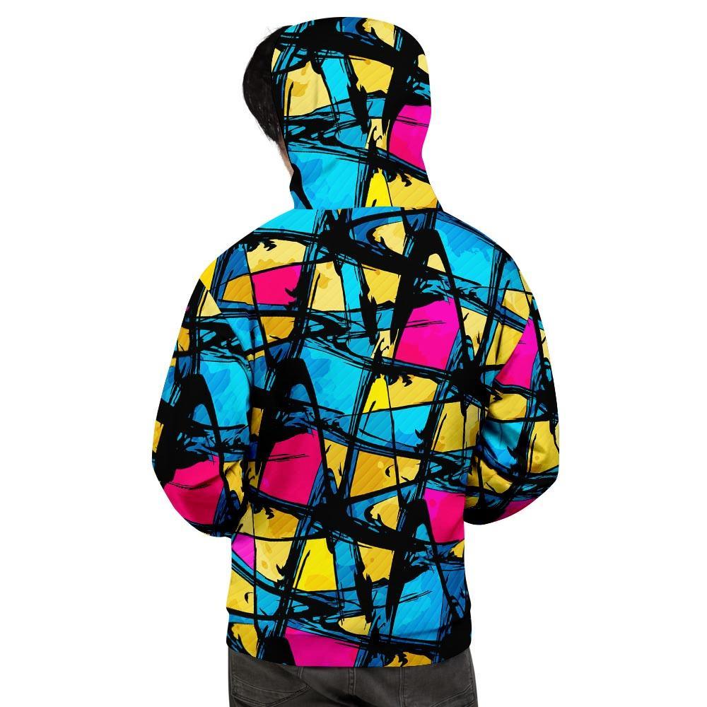 Abstract Psychedelic Graffiti Men's Hoodie-grizzshop