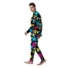 Abstract Psychedelic Graffiti Men's Pajamas-grizzshop