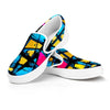 Abstract Psychedelic Graffiti Men's Slip On Sneakers-grizzshop