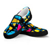 Abstract Psychedelic Graffiti Men's Slip On Sneakers-grizzshop