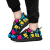 Abstract Psychedelic Graffiti Men's Sneakers-grizzshop