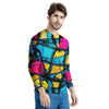 Abstract Psychedelic Graffiti Men's Sweatshirt-grizzshop