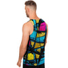 Abstract Psychedelic Graffiti Men's Tank Tops-grizzshop