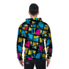 Abstract Psychedelic Graffiti Men's Zip Up Hoodie-grizzshop