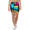 Abstract Psychedelic Graffiti Mini Skirt-grizzshop