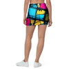 Abstract Psychedelic Graffiti Mini Skirt-grizzshop