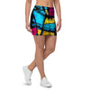 Abstract Psychedelic Graffiti Mini Skirt-grizzshop