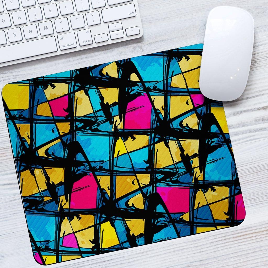 Abstract Psychedelic Graffiti Mouse Pad-grizzshop