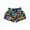 Abstract Psychedelic Graffiti Muay Thai Boxing Shorts-grizzshop
