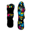 Abstract Psychedelic Graffiti Muay Thai Shin Guard-grizzshop