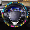 Abstract Psychedelic Graffiti Steering Wheel Cover-grizzshop