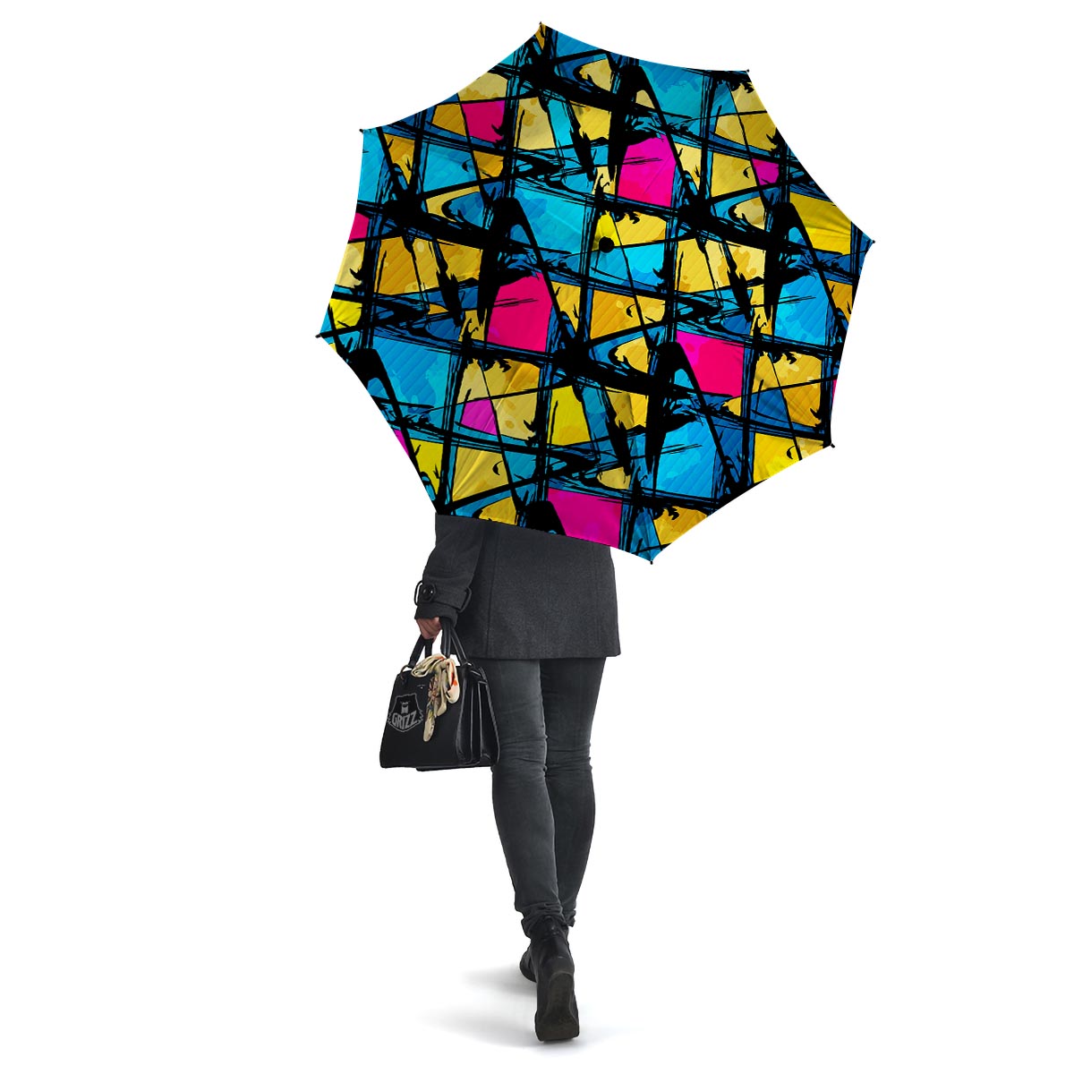 Abstract Psychedelic Graffiti Umbrella-grizzshop