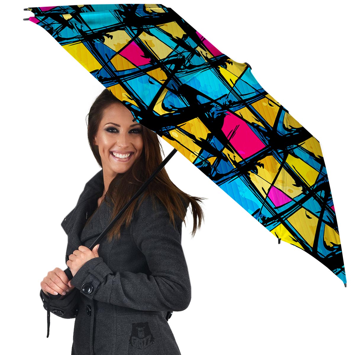 Abstract Psychedelic Graffiti Umbrella-grizzshop