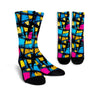 Abstract Psychedelic Graffiti Unisex Socks-grizzshop